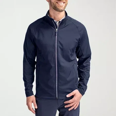 Cutter & Buck Mens Water Resistant Lightweight Softshell Jacket In Blue