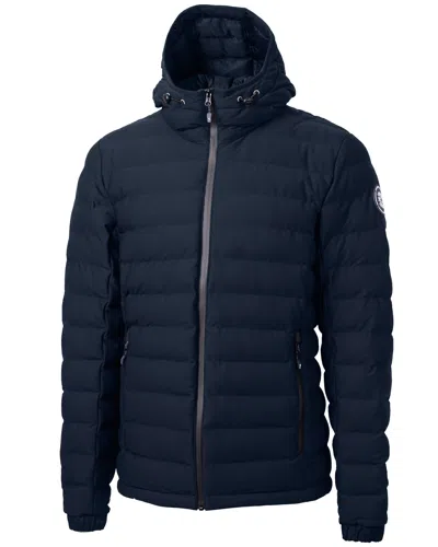 Cutter & Buck Mission Ridge Repreve Eco Insulated Mens Puffer Jacket In Blue