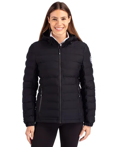 Cutter & Buck Mission Ridge Repreve Eco Insulated Womens Puffer Jacket In Black