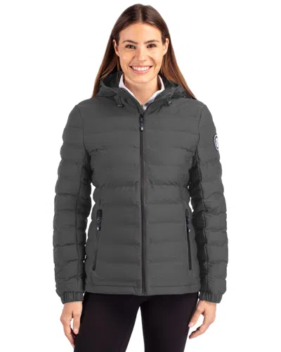 Cutter & Buck Mission Ridge Repreve Eco Insulated Womens Puffer Jacket In Gray