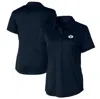 CUTTER & BUCK CUTTER & BUCK NAVY BYU COUGARS PROSPECT TEXTURED STRETCH POLO
