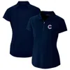CUTTER & BUCK CUTTER & BUCK  NAVY CHICAGO CUBS CITY CONNECT FORGE STRETCH POLO