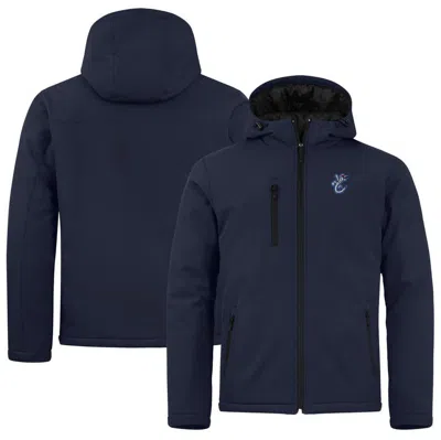 Cutter & Buck Navy Corpus Christi Hooks  Clique Equinox Insulated Softshell Full-zip Jacket In Blue