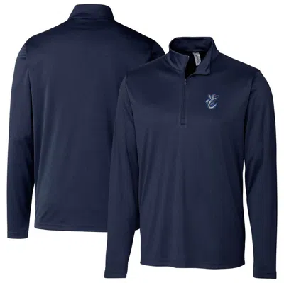 Cutter & Buck Navy Corpus Christi Hooks  Clique Spin Eco Performance Half-zip Pullover In Blue