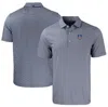 CUTTER & BUCK CUTTER & BUCK NAVY INDIANAPOLIS COLTS  AMERICANA FORGE ECO DOUBLE STRIPE STRETCH RECYCLED POLO