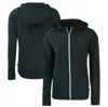 CUTTER & BUCK CUTTER & BUCK  NAVY MIAMI DOLPHINS  DAYBREAK ECO RECYCLED FULL-ZIP HOODIE