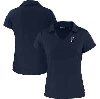 Cutter & Buck Navy Pittsburgh Pirates Daybreak Eco Recycled V-neck Polo