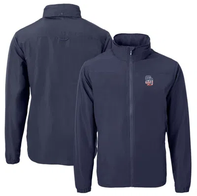 Cutter & Buck Navy San Diego Padres Americana Logo Charter Eco Knit Recycled Full-zip Jacket