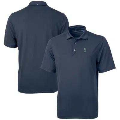 Cutter & Buck Men's Navy Seattle Mariners Big Tall Virtue Eco Pique Polo