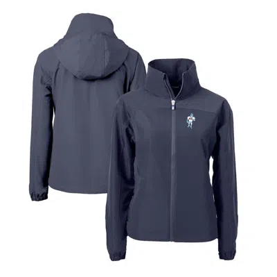 Cutter & Buck Navy Tennessee Titans  Charter Eco Recycled Full-zip Jacket In Blue