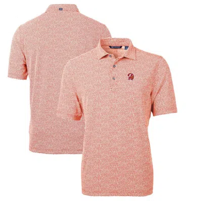 Cutter & Buck Orange Tampa Bay Buccaneers Throwback Logo Virtue Eco-pique Botanical Recycled Polo