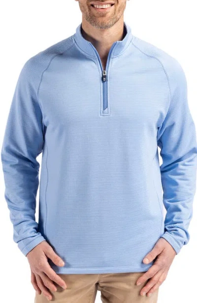 Cutter & Buck Peshastin Fleece Half Zip Pullover In Atlas Heather