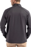 Cutter & Buck Peshastin Fleece Half Zip Pullover In Black Heather