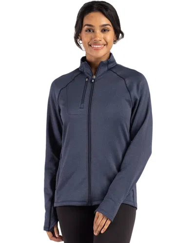 Cutter & Buck Peshastin Fleece Recycled Womens Full Zip Jacket In Multi