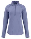Cutter & Buck Peshastin Fleece Recycled Womens Half Zip Pullover