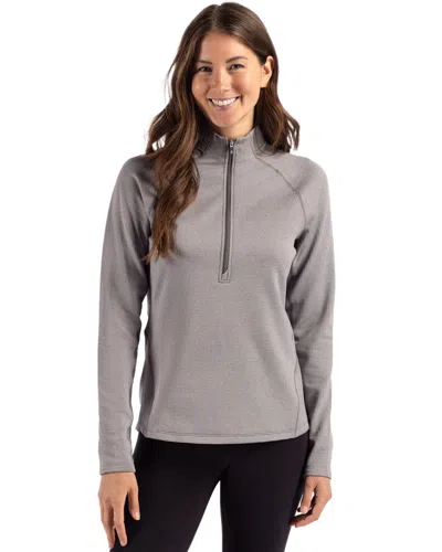 Cutter & Buck Peshastin Fleece Recycled Womens Half Zip Pullover In Multi