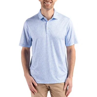Cutter & Buck Pike Flora Print Polo In Atlas