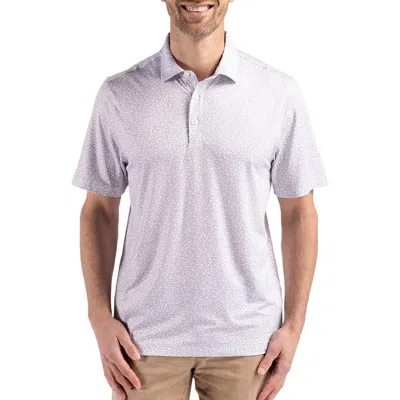 Cutter & Buck Pike Flora Print Polo In Polished