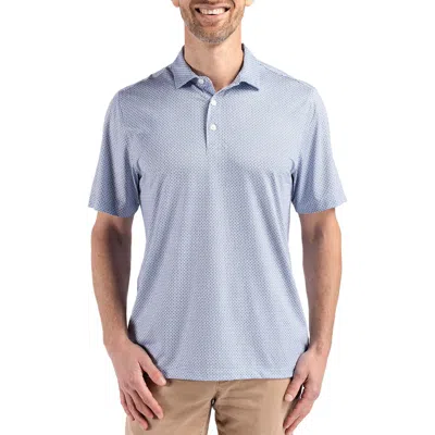 Cutter & Buck Pike Diamond Dot Print Polo In Navy Blue