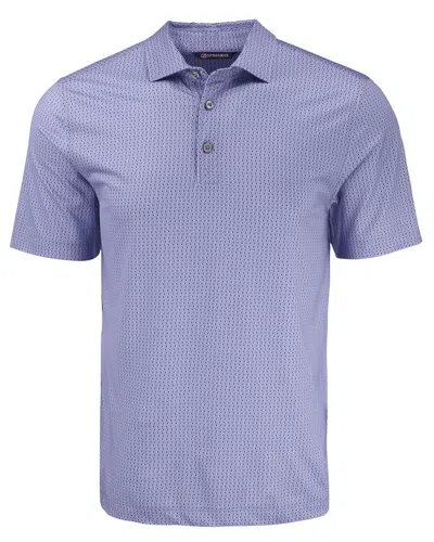 Cutter & Buck Pike Eco Shadow Check Print Recycled Mens Polo
