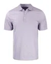 Cutter & Buck Pike Eco Symmetry Print Stretch Recycled Mens Polo In Purple