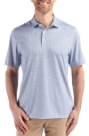 Cutter & Buck Pike Diamond Dot Print Polo In Navy Blue