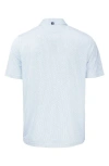 Cutter & Buck Pike Symmetry Print Recycled Blend Polo In White/atlas