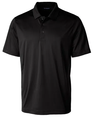 Cutter & Buck Prospect Textured Stretch Mens Polo Shirt In Black