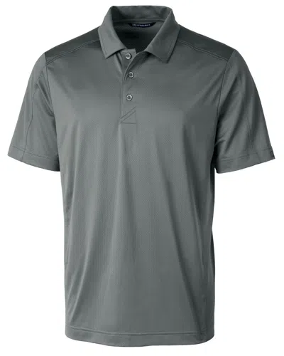 Cutter & Buck Prospect Textured Stretch Mens Polo Shirt In Gray
