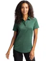 Cutter & Buck Prospect Textured Stretch Womens Short Sleeve Polo Shirt