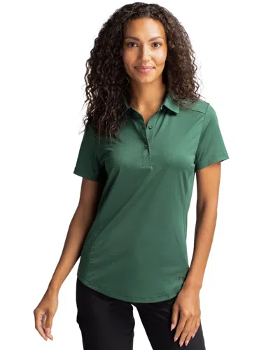 Cutter & Buck Prospect Textured Stretch Womens Short Sleeve Polo Shirt