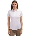 Cutter & Buck Prospect Textured Stretch Womens Short Sleeve Polo Shirt