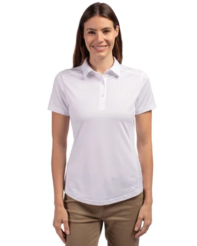 Cutter & Buck Prospect Textured Stretch Womens Short Sleeve Polo Shirt