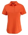 Cutter & Buck Prospect Textured Stretch Womens Short Sleeve Polo Shirt