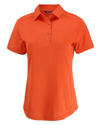 Cutter & Buck Prospect Textured Stretch Womens Short Sleeve Polo Shirt