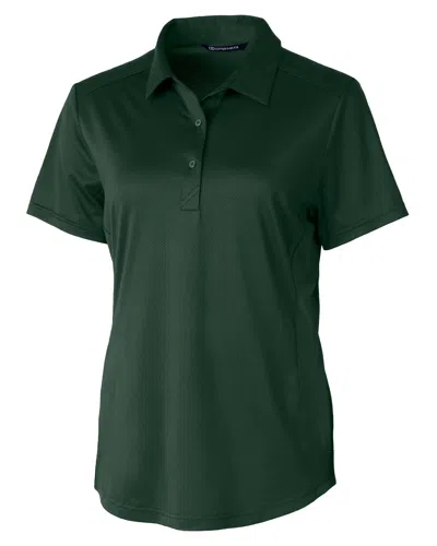 Cutter & Buck Prospect Textured Stretch Womens Short Sleeve Polo Shirt In Metallic