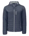 Cutter & Buck Rainier Primaloft Mens Big And Tall Eco Insulated Puffer Jacket In Blue