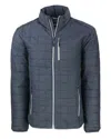Cutter & Buck Rainier Primaloft Mens Big And Tall Eco Insulated Puffer Jacket In Blue