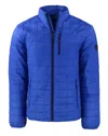 Cutter & Buck Rainier Primaloft Mens Big And Tall Eco Insulated Puffer Jacket In Blue