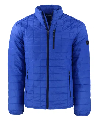 Cutter & Buck Rainier Primaloft Mens Big And Tall Eco Insulated Puffer Jacket In Blue
