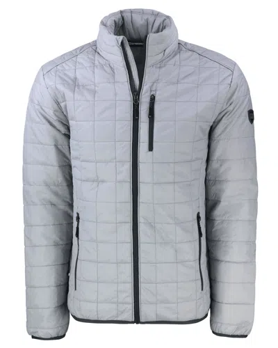 Cutter & Buck Rainier Primaloft Mens Big And Tall Eco Insulated Puffer Jacket In Gray