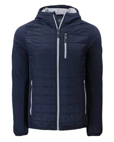 Cutter & Buck Rainier Primaloft Mens Eco Full Zip Hybrid Jacket In Blue