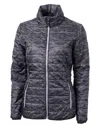 Cutter & Buck Rainier Primaloft Womens Eco Insulated Full Zip Printed Puffer Jacket