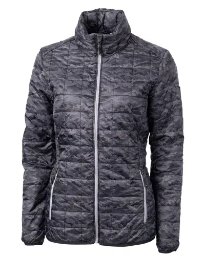 Cutter & Buck Rainier Primaloft Womens Eco Insulated Full Zip Printed Puffer Jacket