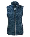Cutter & Buck Rainier Primaloft Womens Eco Insulated Full Zip Printed Puffer Vest