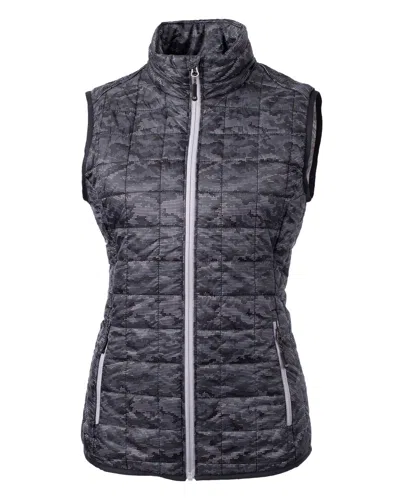 Cutter & Buck Rainier Primaloft Womens Eco Insulated Full Zip Printed Puffer Vest