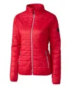 Cutter & Buck Rainier Primaloft Womens Eco Insulated Full Zip Puffer Jacket