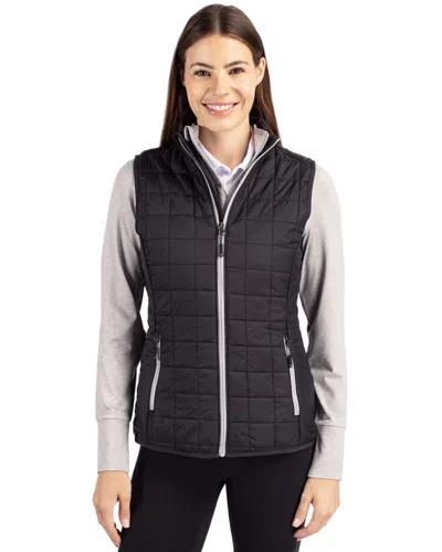 Cutter & Buck Rainier Primaloft Womens Eco Insulated Full Zip Puffer Vest In Multi
