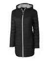 CUTTER & BUCK RAINIER PRIMALOFT WOMENS ECO INSULATED HOODED LONG COAT