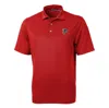 CUTTER & BUCK CUTTER & BUCK RED ATLANTA FALCONS VIRTUE ECO PIQUE RECYCLED POLO